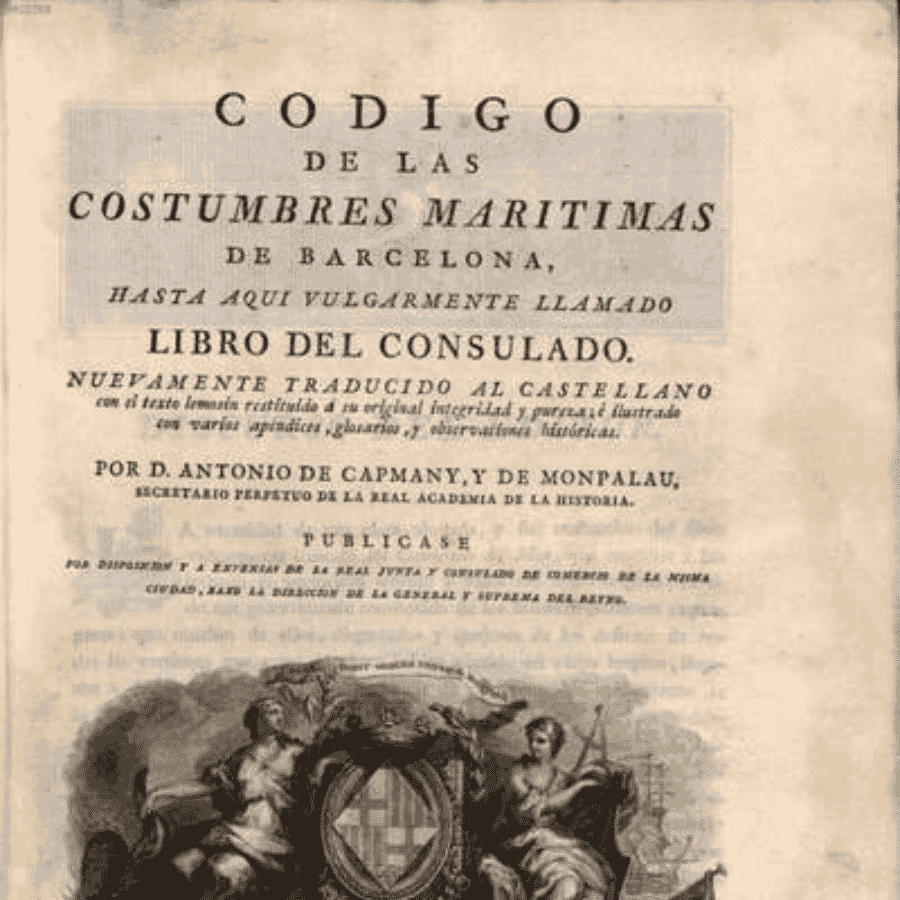 Libro Código de las Costumbres Marítimas de Barcelona